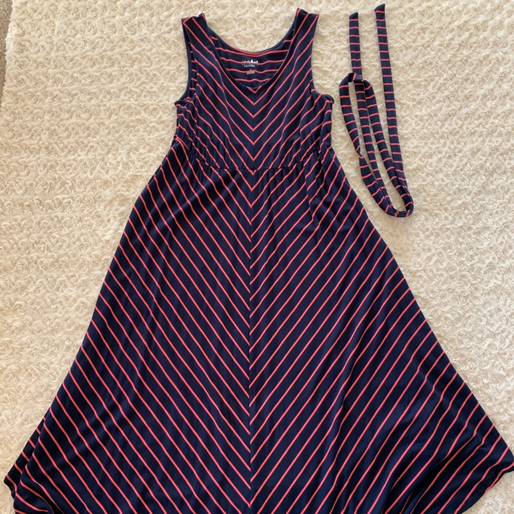 Isabel Maternity midi striped dress